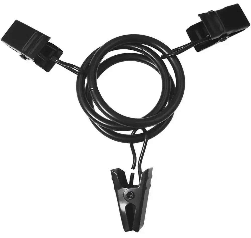 LLPJS 100 Pack Black Curtain Rings with Clips, 1 Inch Interior Diameter